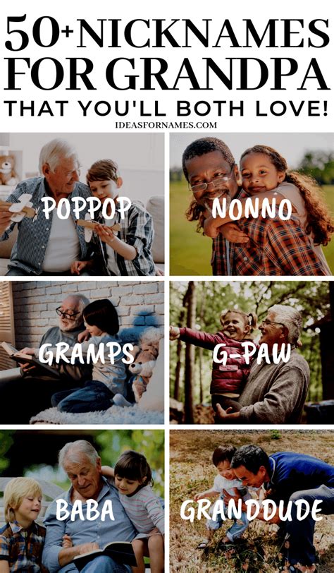 50+ Alternative Nicknames That Are Perfect For Grandpa - Ideas For Names | Grandpa, First time ...