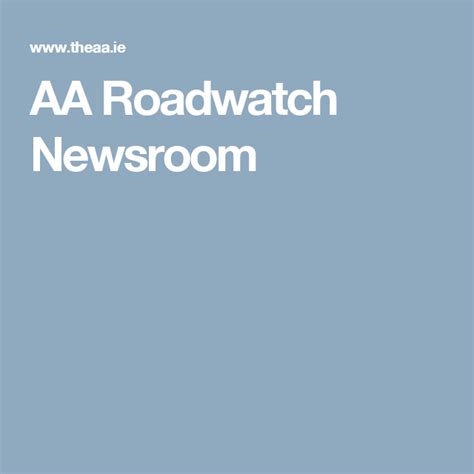 AA Roadwatch Newsroom | Newsroom, Travel information, Ireland