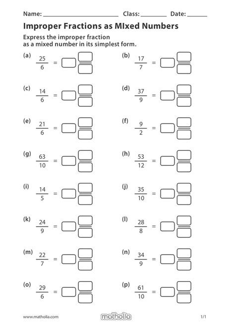 [41+] Improper Fractions Word Problems, Grade 5 Math Worksheets ...