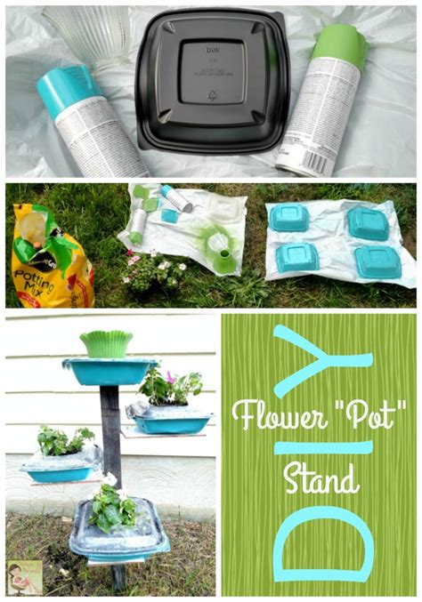 Woven by Words: DIY Flower "Pot" Stand