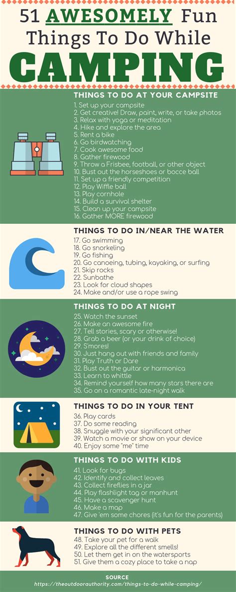 51 Awesomely Fun Things to Do While Camping | The Outdoor Authority