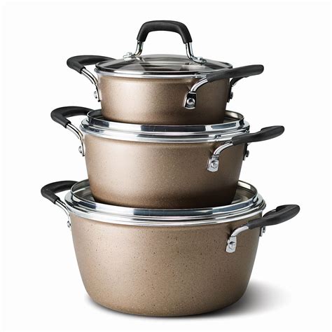 Tramontina 6-Piece Stackable Cookware Set – Champagne – Nortram Retail