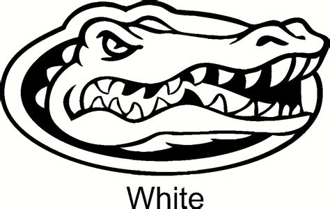 Florida Gators Logo Coloring Pages Sketch Coloring Page