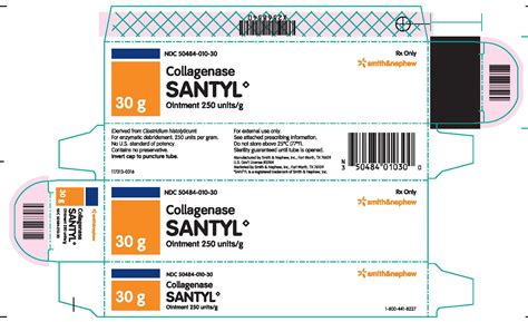 Collagenase Santyl: Package Insert / Prescribing Information