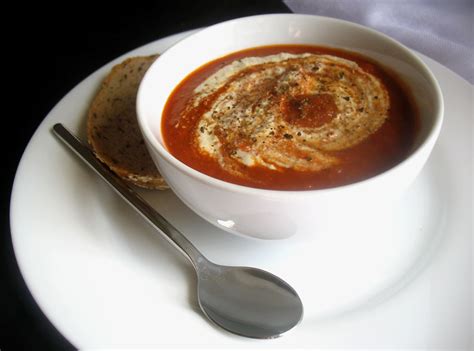 Spicy Creamy Tomato Soup with Cashew Cream {Vegan} | Lisa's Kitchen | Vegetarian Recipes ...