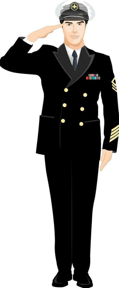 Cartoon character of a navy officer. 24836704 Vector Art at Vecteezy