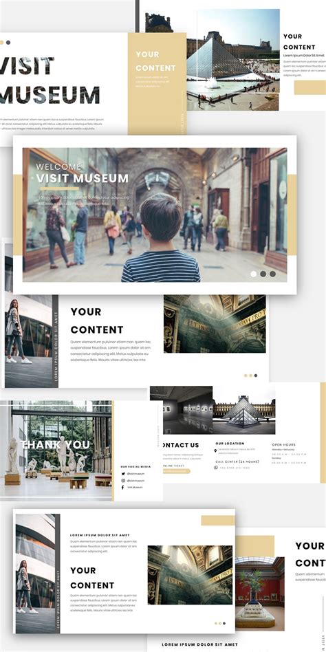 Museum PowerPoint template #162933 - TemplateMonster