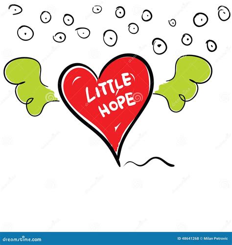 Little Hope In Heart Cartoon Vector Stock Vector - Image: 48641268