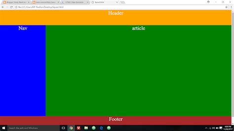 HTML Layout (header ,main ,Nav ,Article ,aside ,address ,footer) | HTML | Study Read Educate