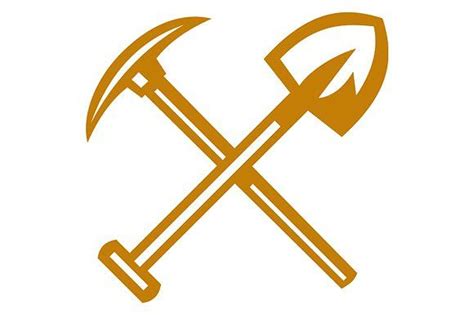 Pick Axe Shovel Crossed Retro | Pick axe, Retro illustration, Axe logo