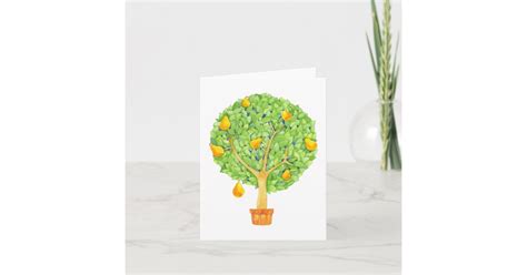 Pear Tree Blank Note Card | Zazzle