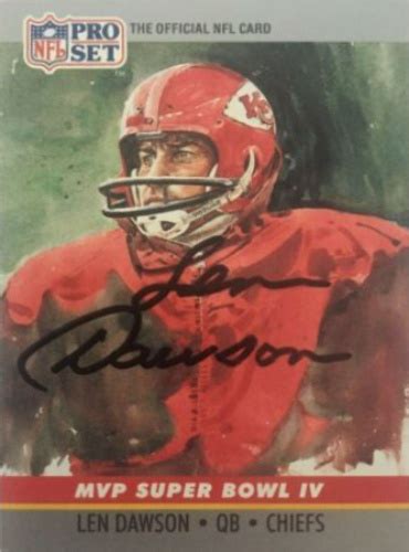 Len Dawson Autographs and Memorabilia | Sports, Football