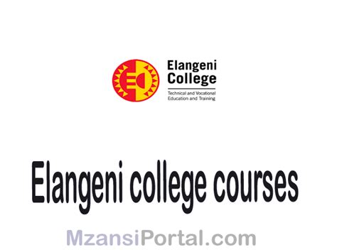 Elangeni college Courses 2024 - Elangeni TVET College offered Courses