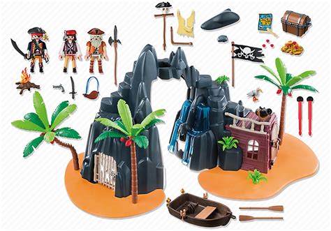 Playmobil Set: 6679 - pirates treasure island - Klickypedia