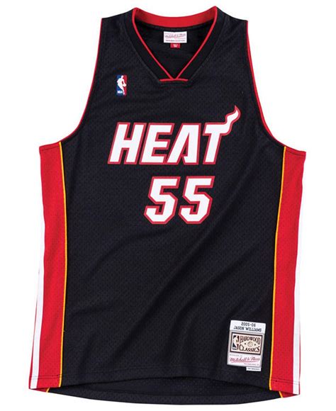 Mitchell & Ness Synthetic Jason Williams Miami Heat Hardwood Classic Swingman Jersey in Black ...