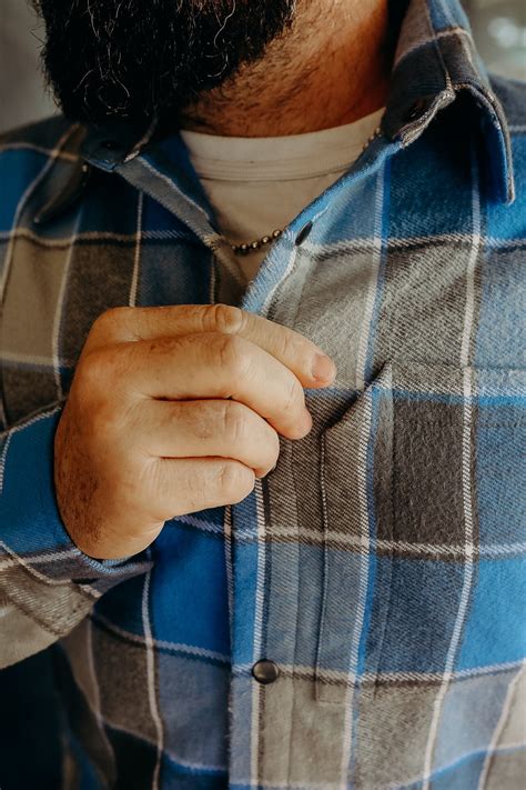 Flannel Shirt Jacket Blue Plaid – Iron Shop Provisions