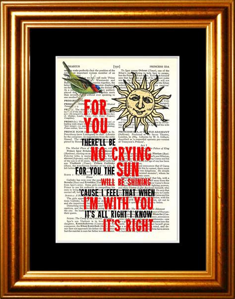 Fleetwood Mac Songbird song lyric Print on upcycled Vintage | Etsy | Song lyric print, Lyric ...