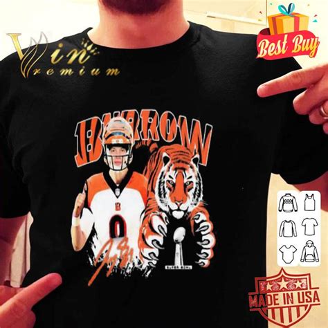 Joe Burrow LSU Tigers Cincinnati Bengals Champions Signature shirt ...