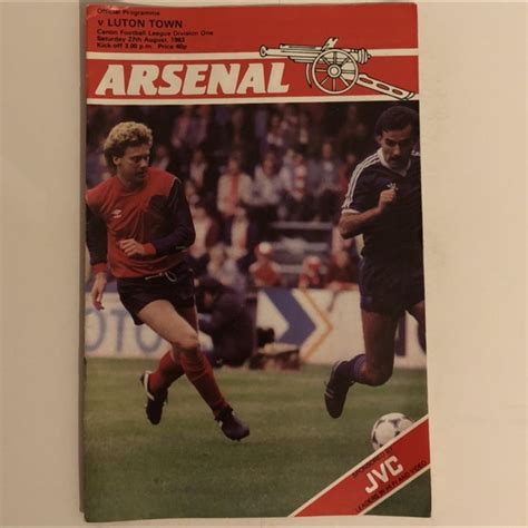 Arsenal vs Luton Town 1983/84 Match... - Depop