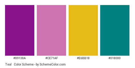 Teal & Magenta Color Scheme » Gold » SchemeColor.com