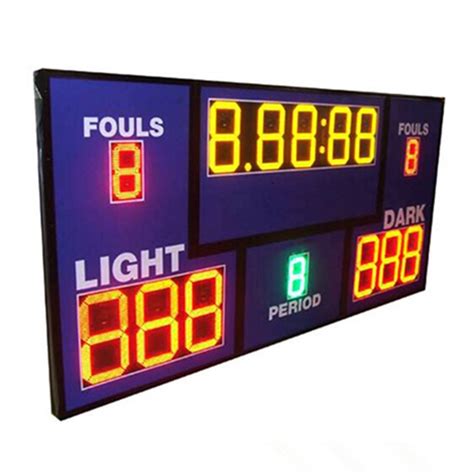 Multi Sport LED Digital Basketball Scoreboard With Shot Clock Timer / Inside Loud Buzzer