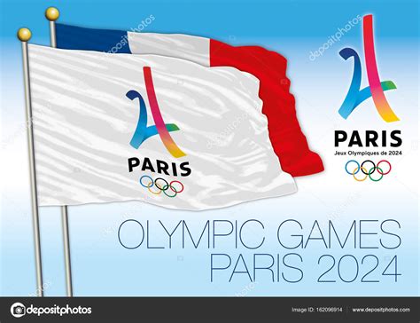 Olympic Games Paris 2024 flag and logo Stock Vector Image by ©frizio ...