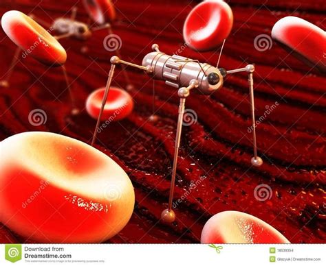 Nanobots stock illustration. Illustration of electron - 18539354 ...