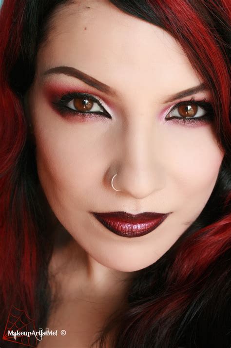 Make-up Artist Me!: Daring! Red eyeshadow makeup tutorial