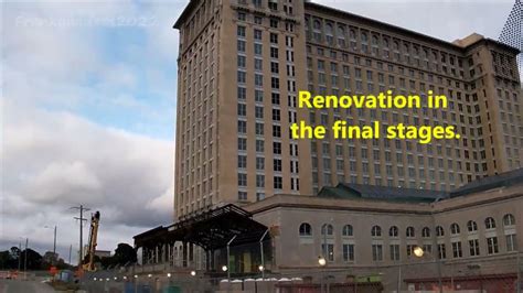 Michigan Central Restoration & Roosevelt Park Expansion: 9-28-22. Ex Train Station Nearing ...