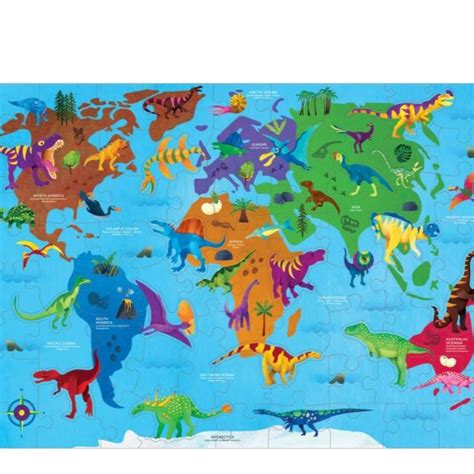 Dinosaur World Geography Puzzle – Western Australian Museum Store