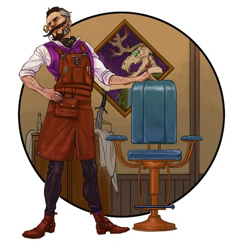 Merlin the Warlock Barber [OC][ART] : DnD | Character art, Character design, Creature concept art