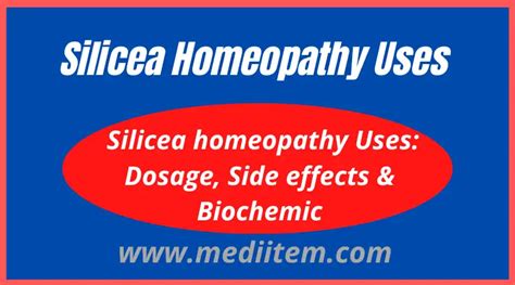 Silicea homeopathy uses: dosage, side effects & biochemic