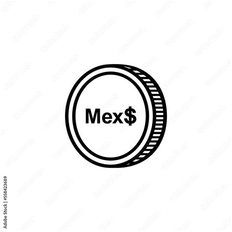 Mexico Currency Symbol, Mexican Peso Icon, MXN Sign. Vector ...