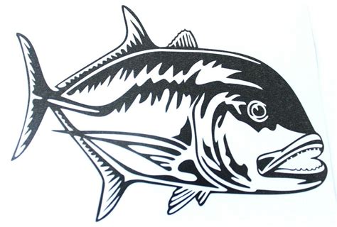 Hawaiian Ulua Black Fish Hawaii Vinyl Decal Car / Truck Window - Etsy ...