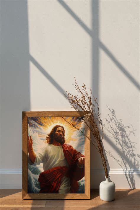 Jesus Holy Painting, Magnificent Jesus Art, Christian Wall Art, Jesus ...