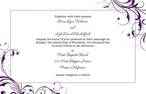 free wedding invitation templates for word- What's so intrigui… | Free wedding invitation ...