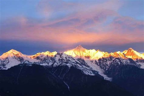 golden sunrise on Meili snow mountain photos - Easy Tour China