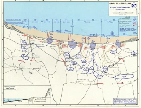 Map : Map of the Omaha beach landings 6th June 1944 - Infographic.tv - Number one infographics ...