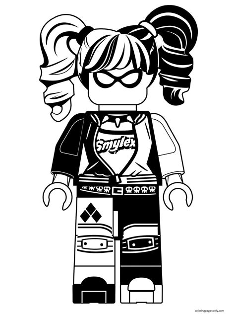 Lego Batman Movie Harley Quinn 2 Coloring Page - Free Printable ...