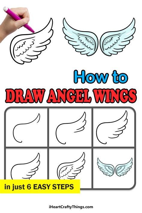 Angel Wings Drawing - How To Draw Angel Wings Step By Step