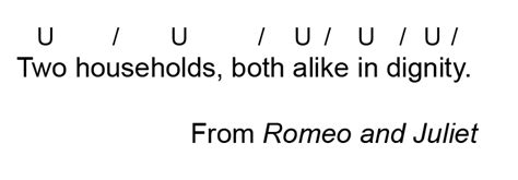 Iambic pentameter was used mostly by Shakespeare