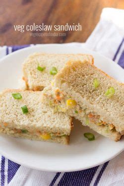 Coleslaw Sandwich Recipe (Vegetarian)