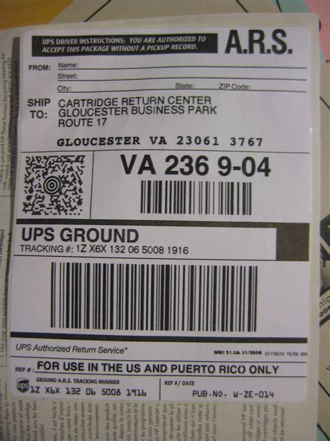 hp laserjet recycling return label | they give these to you … | Flickr