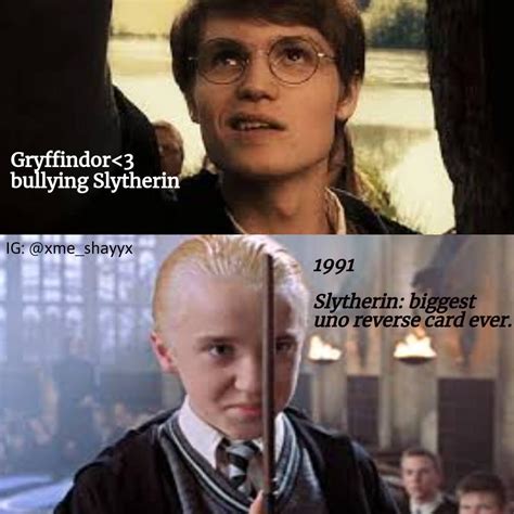 Gryffindor Vs. Slytherin : r/HarryPotterMemes