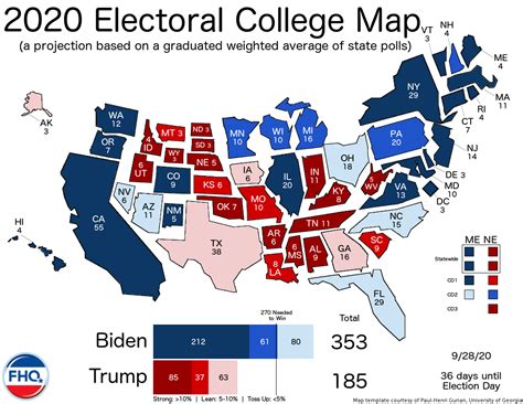 Frontloading HQ: The Electoral College Map (9/28/20)