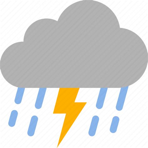 Lightning, rain, raining, storm, thunder, thunderstorm, weather icon