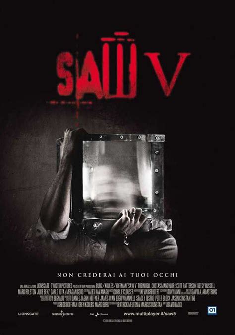 Saw V (Italian) 11x17 Movie Poster (2008) | Saw v, Horror movies, Horror movie posters