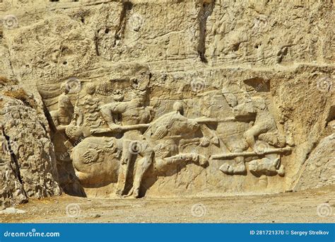 Persepolis, Iran - 30 Sep 2012: Nagsh-e Rostam Tomb and Necropolis in ...