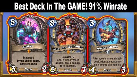 91% Winrate Best Deck In The Whole Game! | WILD | Throne of the Tides Mini-Set | Hearthstone ...