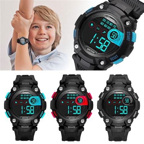 EEEkit - Kids Digital Watch for Girls Boys, Multi-functional Waterproof Sports Wrist Watch with ...